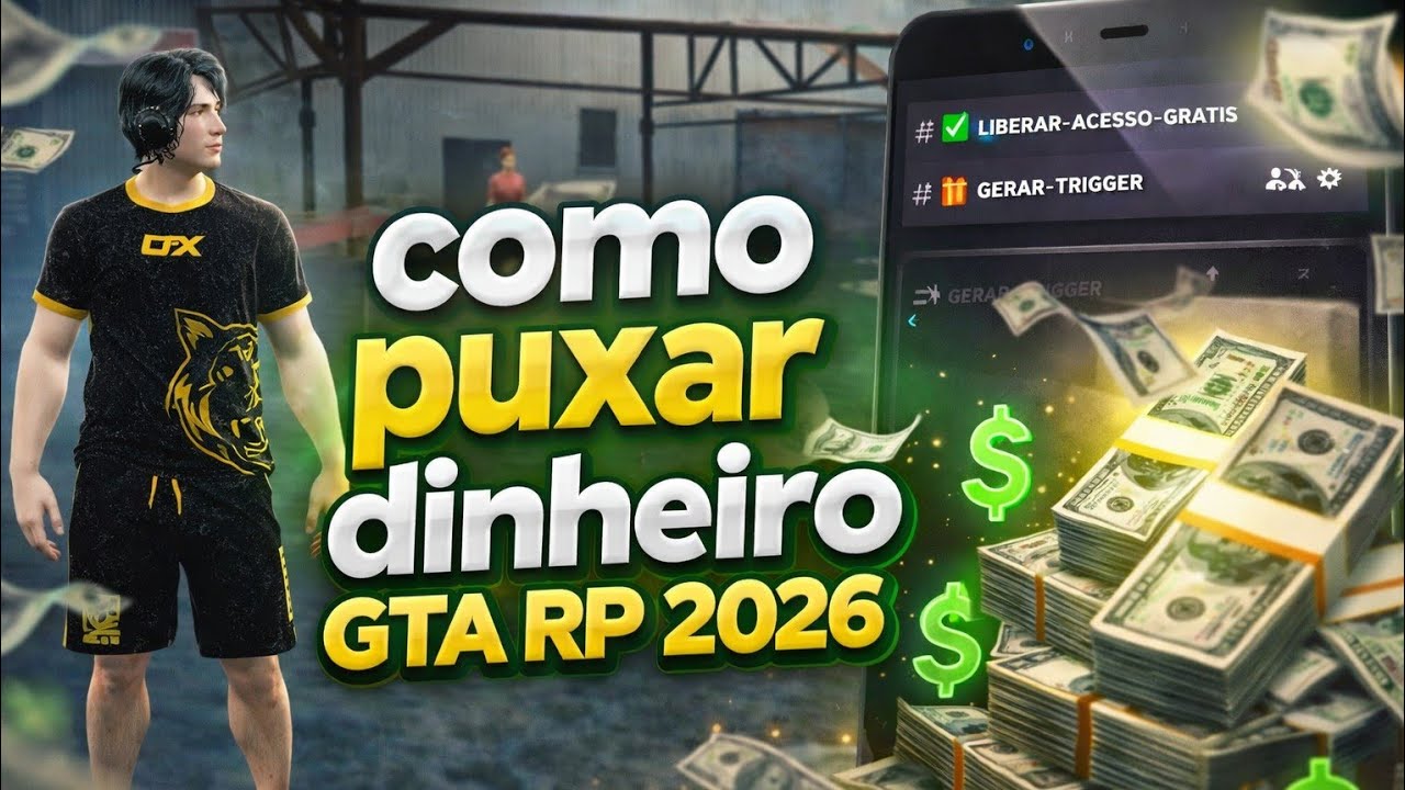 COMO PUXAR DINHEIRO EM QUALQUER CIDADE GTA RP 😱💸