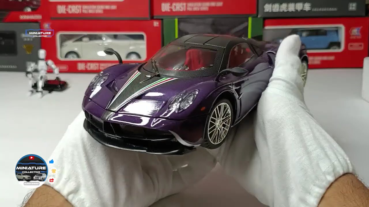 Pagani Huayra Roadster Scale 1:18 | Lights & Sound | Diecast | Unboxing | Chezhi