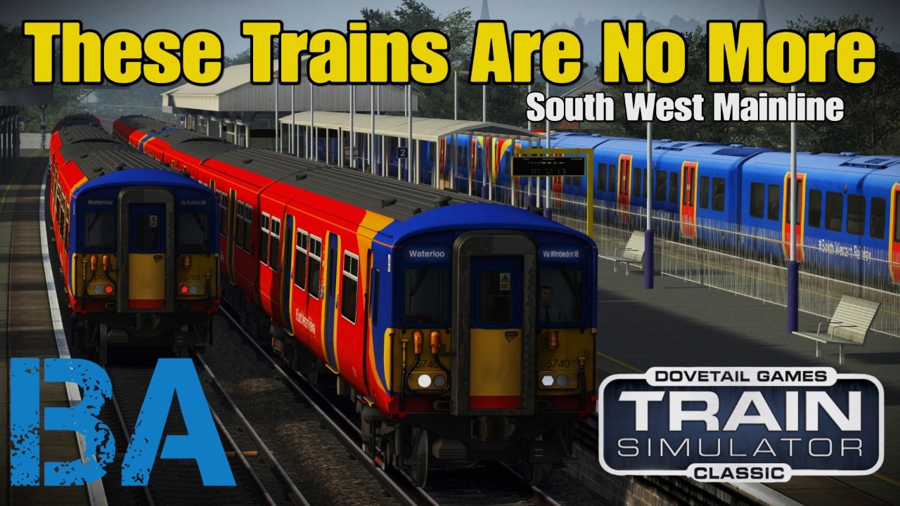 Эти поезда ПОЧТИ исчезли! - Класс 455 - Юго-Западная магистраль - Train Simulator Classic