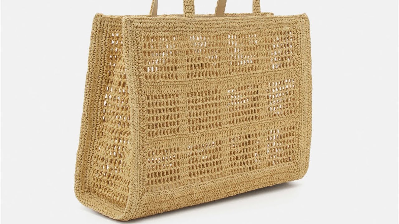 ÜNLÜ MARKADA 400€ OLAN ÇANTAYI YAPTIK ( HERKESİN YAPABİLECEĞİ KADAR BASİT ) #örgü #hasırçanta