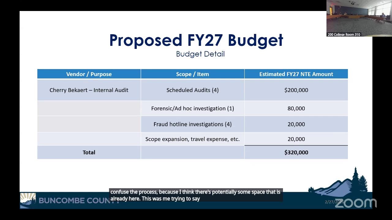 Audit Committee Special Meeting | Feb. 27, 2026