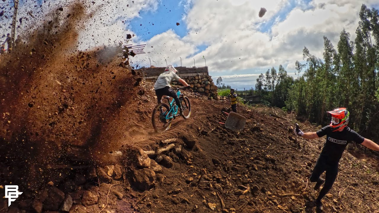 HE'S NEVER JUMPED A BIKE BEFORE!!  Madeira MTB trip day 2!