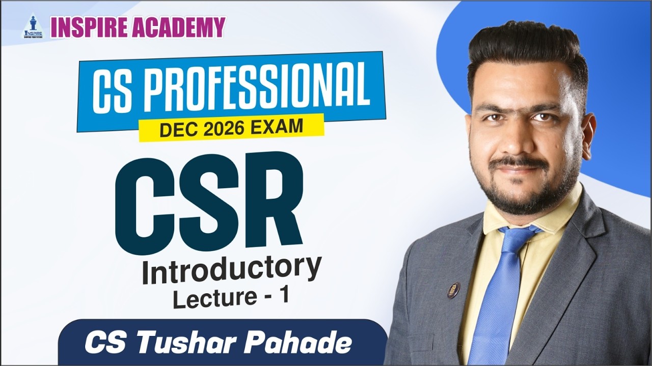 CSR L2| Dec 26 Exam | CS Tushar Pahade #csprofessional