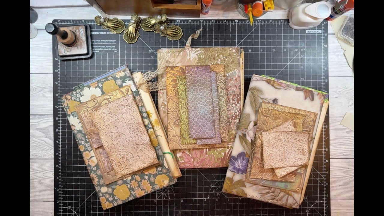 Echoes of Edith – Make #4 – Journal Cards & Embossed Tucks