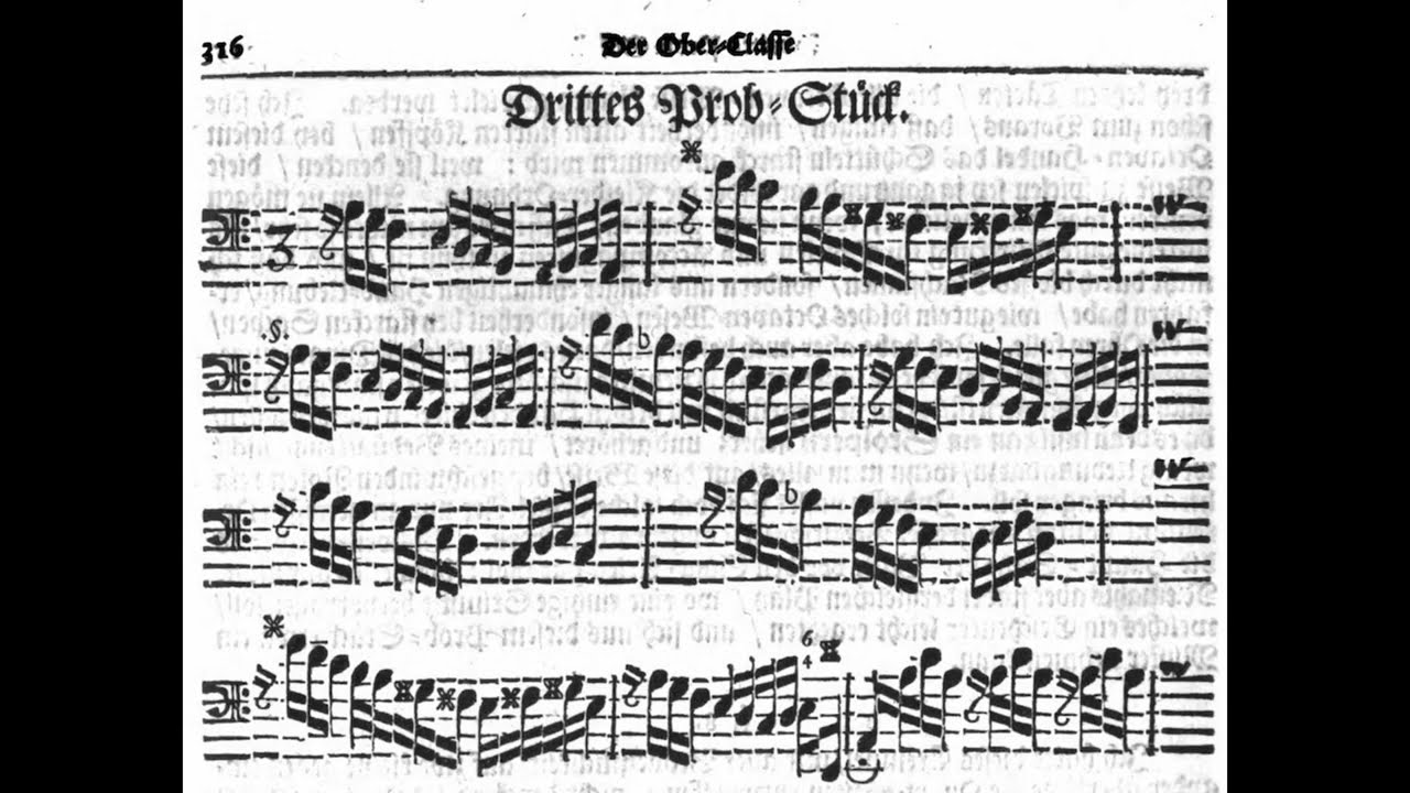 PARTIMENTO: J. Mattheson, Prob-Stück 3 (Ober-Classe) from the Grosse Generalbaß-Schule (1731)