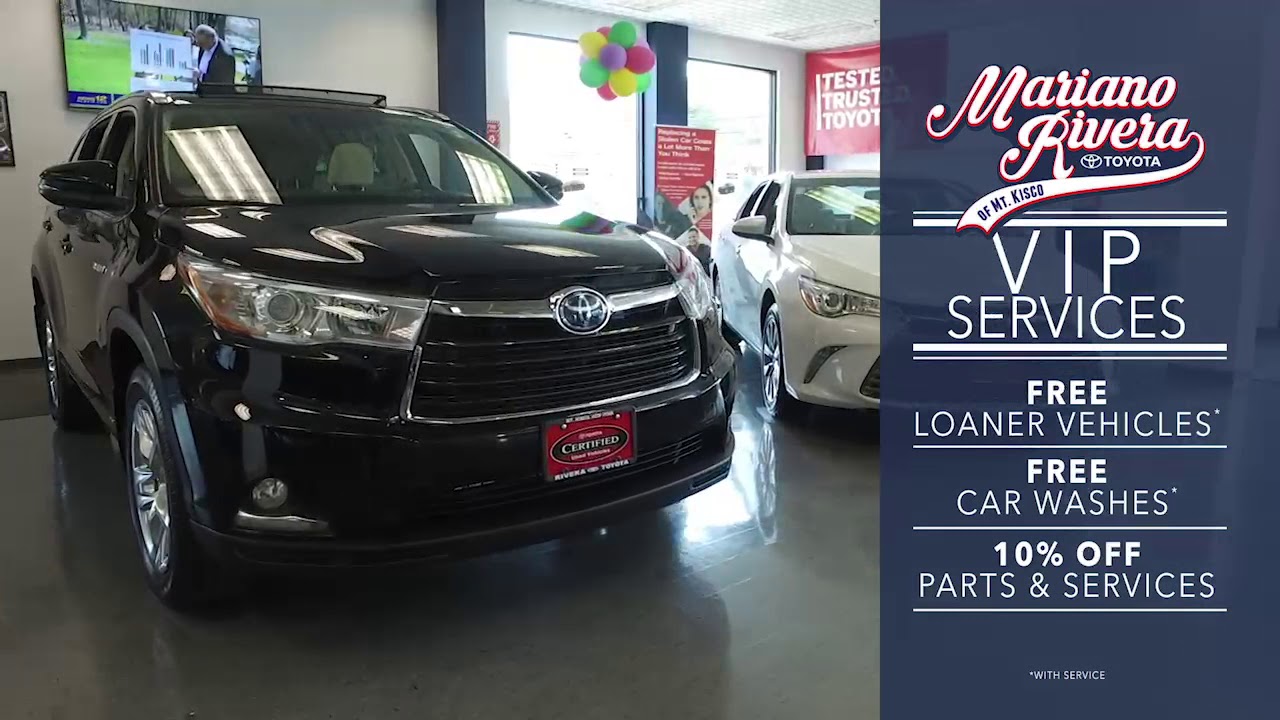 RiveraToyota of Mt Kisco -  Checkout our VIP Services TODAY!