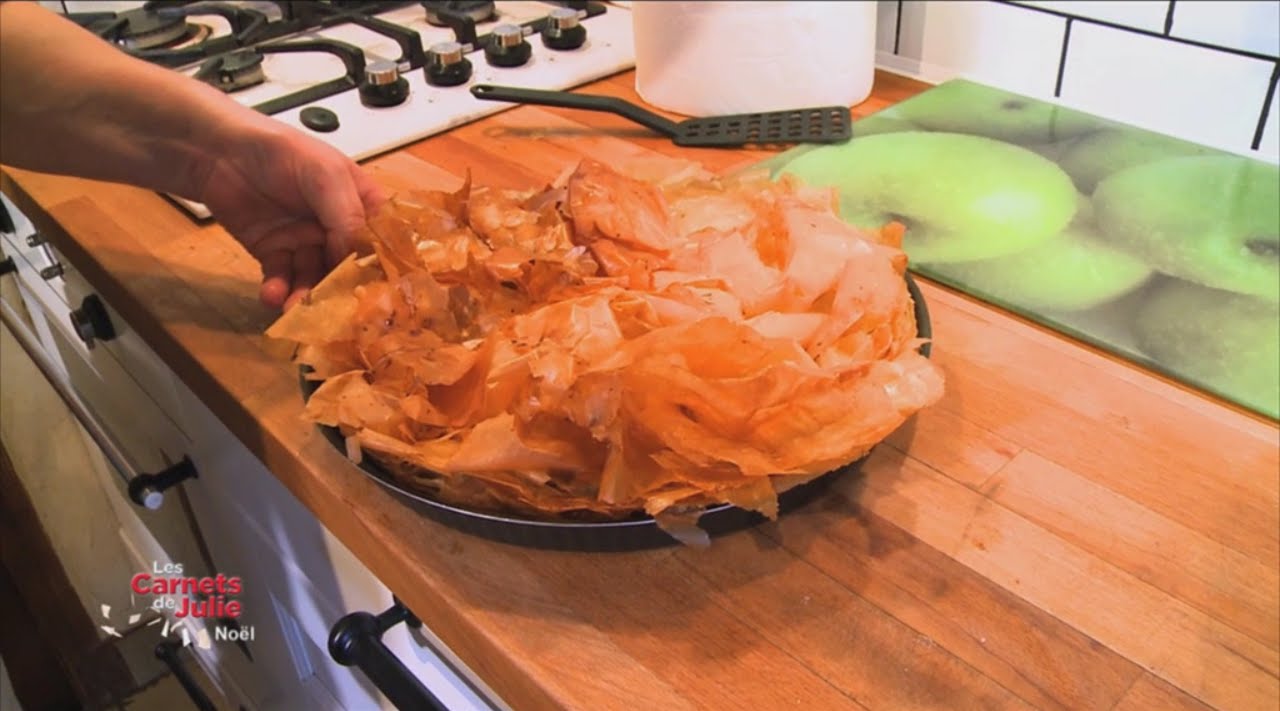 Recette : Croustade pommes et foie gras d’Isabelle - Les carnets de Julie - Spécial Noël de Julie