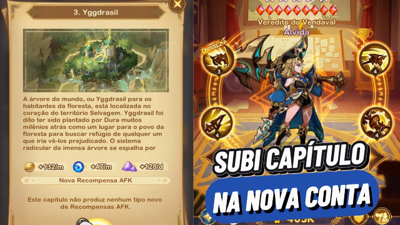 RESGATEI CÓDIGOS NA NOVA CONTA DO AFK ARENA