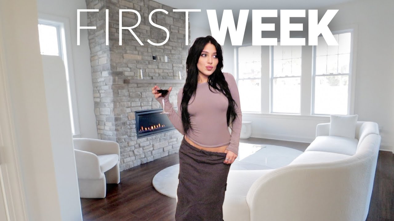 my first week alone in my NEW HOUSE (MOVING VLOG)