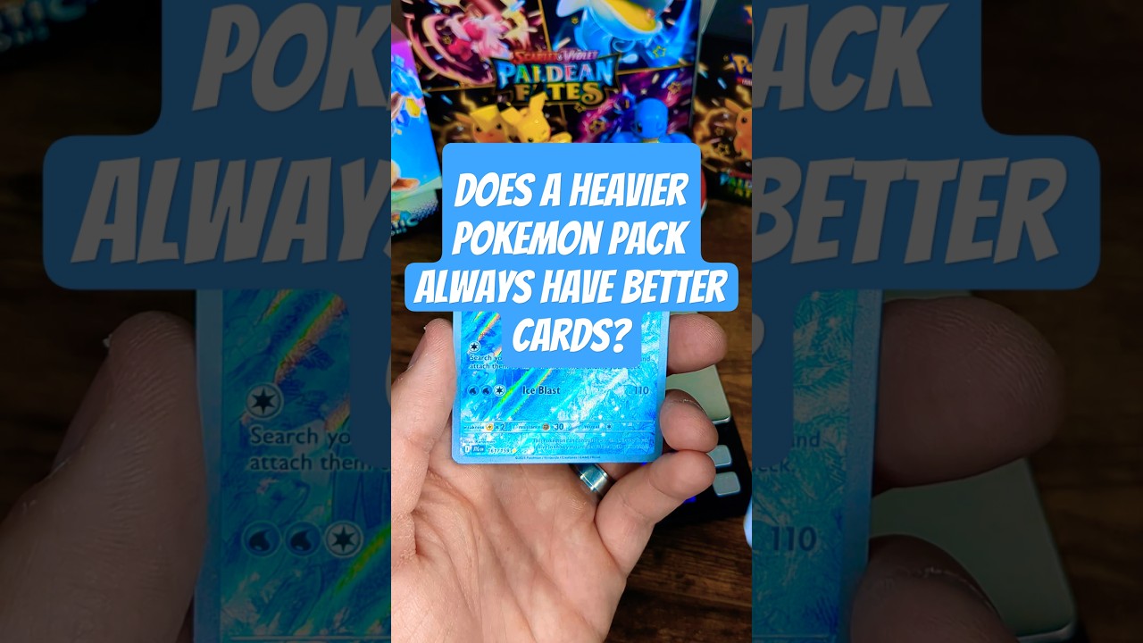 Weighing Pok&eacute;mon Packs: Is It Worth It? #shorts