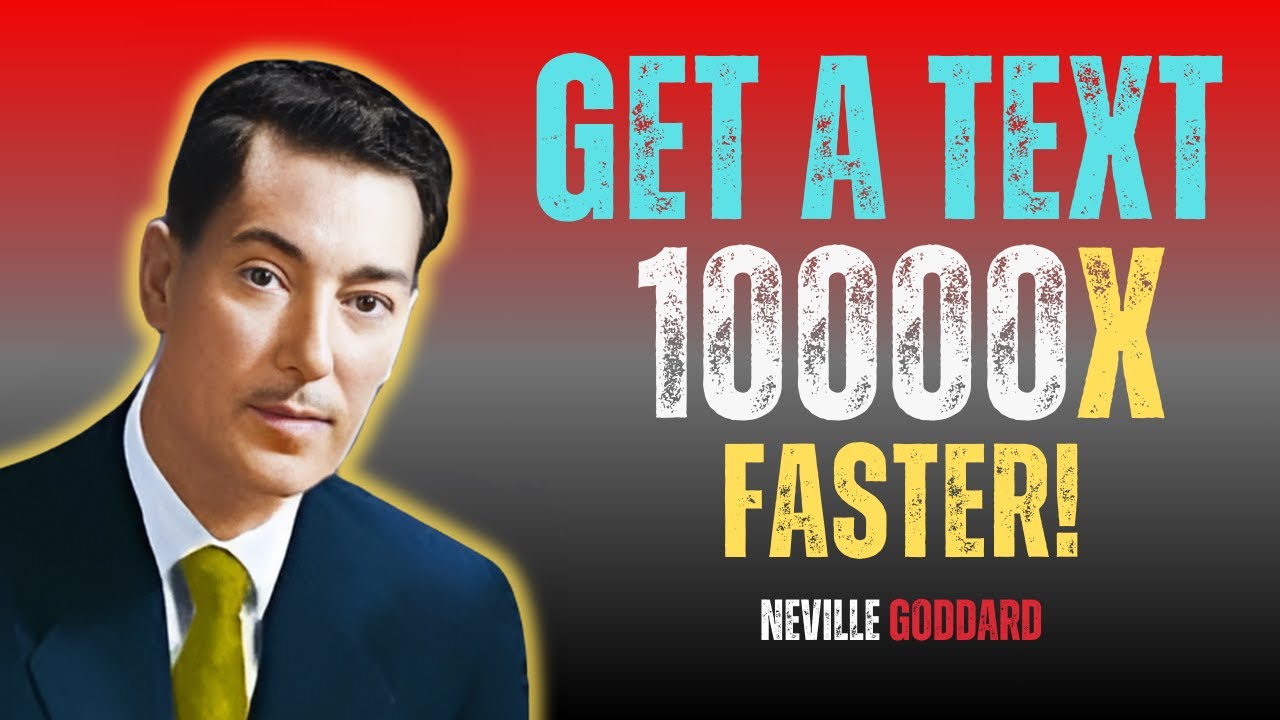 Manifest a Text from Your Specific Person DURING THIS VIDEO in 30 Minutes or Less | Neville Goddard