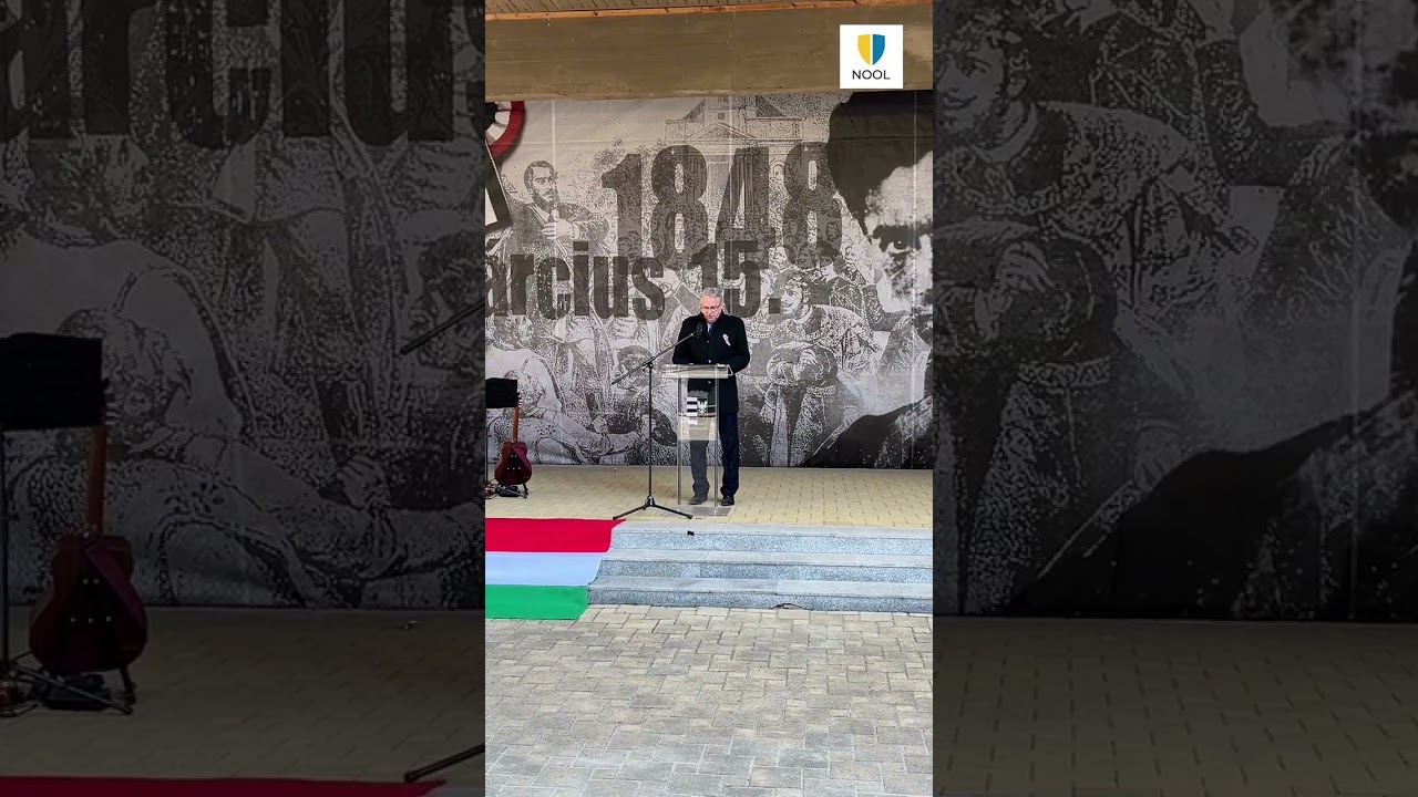 Március 15-ei ünnepség Salgótarjánban