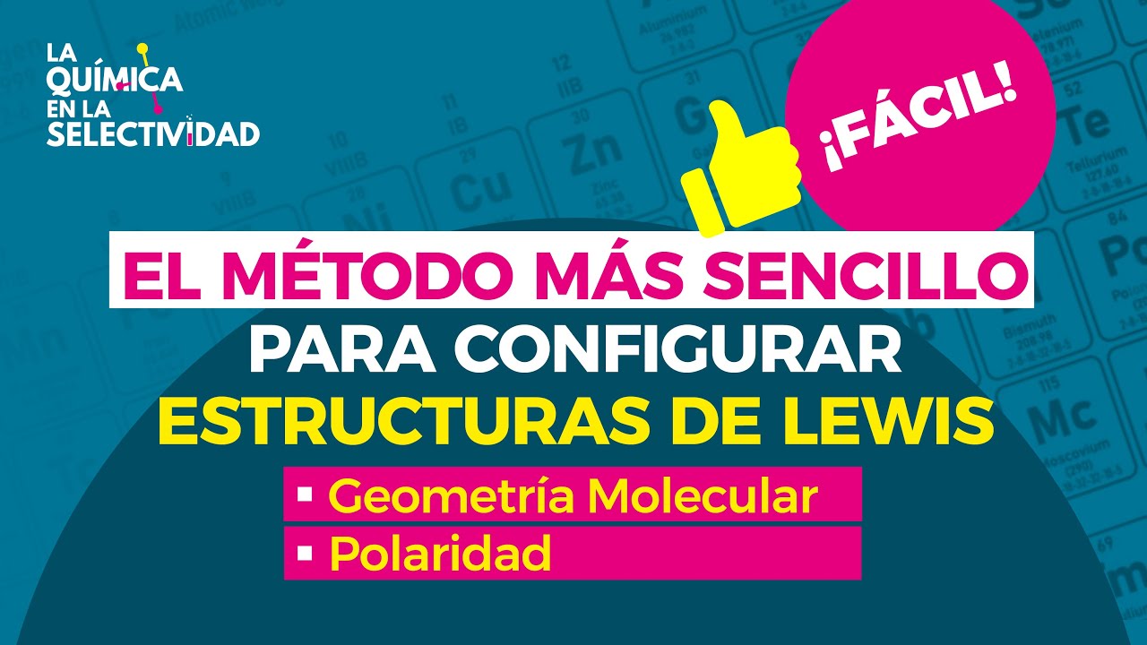 El METODO mas sencillo para configurar Estructuras de Lewis.