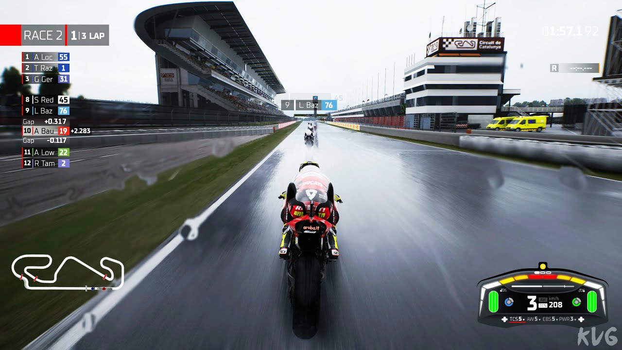 SBK 22 - Rain Gameplay (PC UHD) [4K60FPS]
