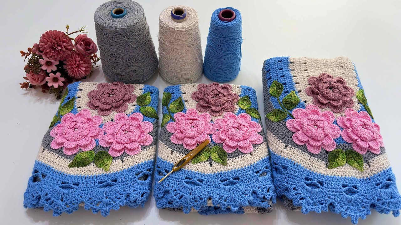 🔥 Esse jogo de passadeira me SURPREENDEU 😱🧶 | Modelo Lavanda