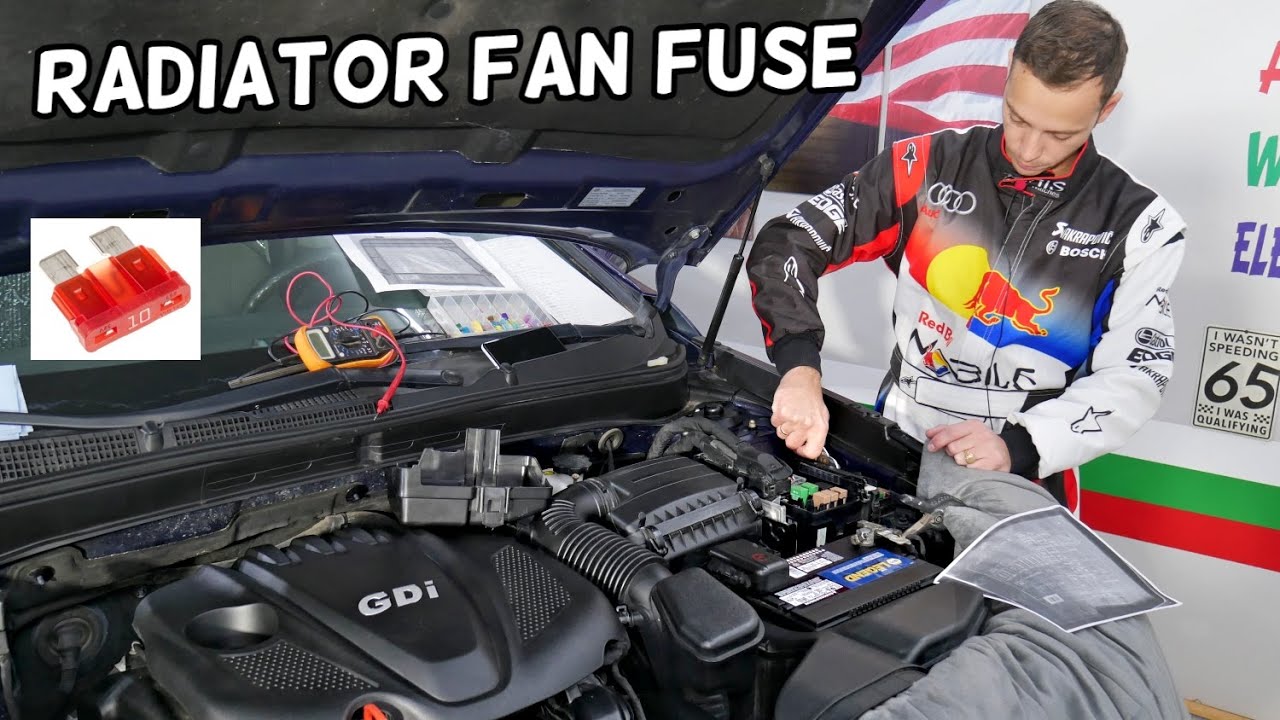 KIA OPTIMA RADIATOR FAN FUSE LOCATION REPLACEMENT, COOLING FAN FUSE