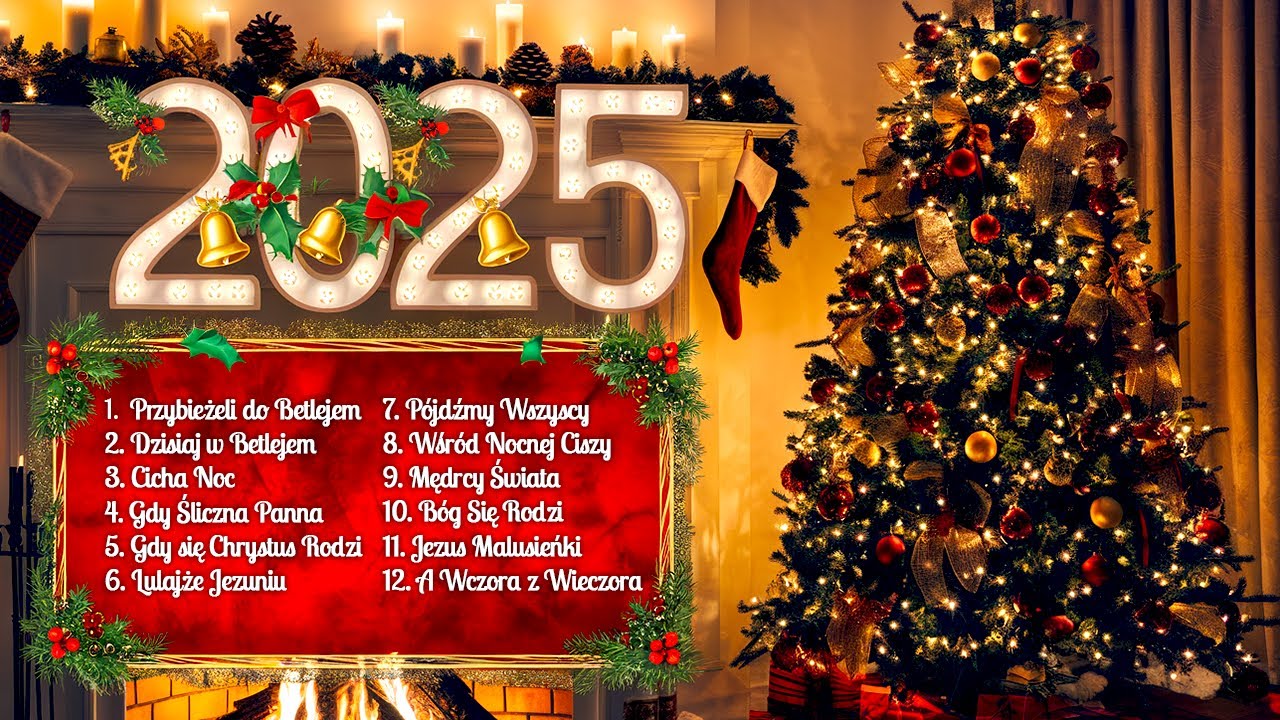NAJPIĘKNIEJSZE POLSKIE KOLĘDY - SKŁADANKA + NAPISY FULL HD 1080p 🎄 / MIX PIĘKNYCH KOLĘD 2025 🤶
