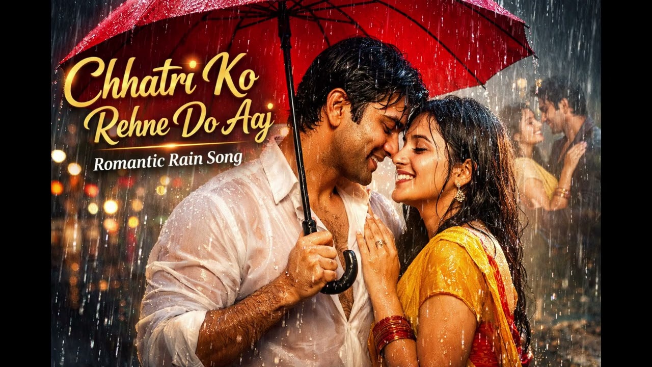 Chhatri Ko Rehne Do Aaj 🌧️ | 90s Romantic Rain Song | Bollywood Love Duet