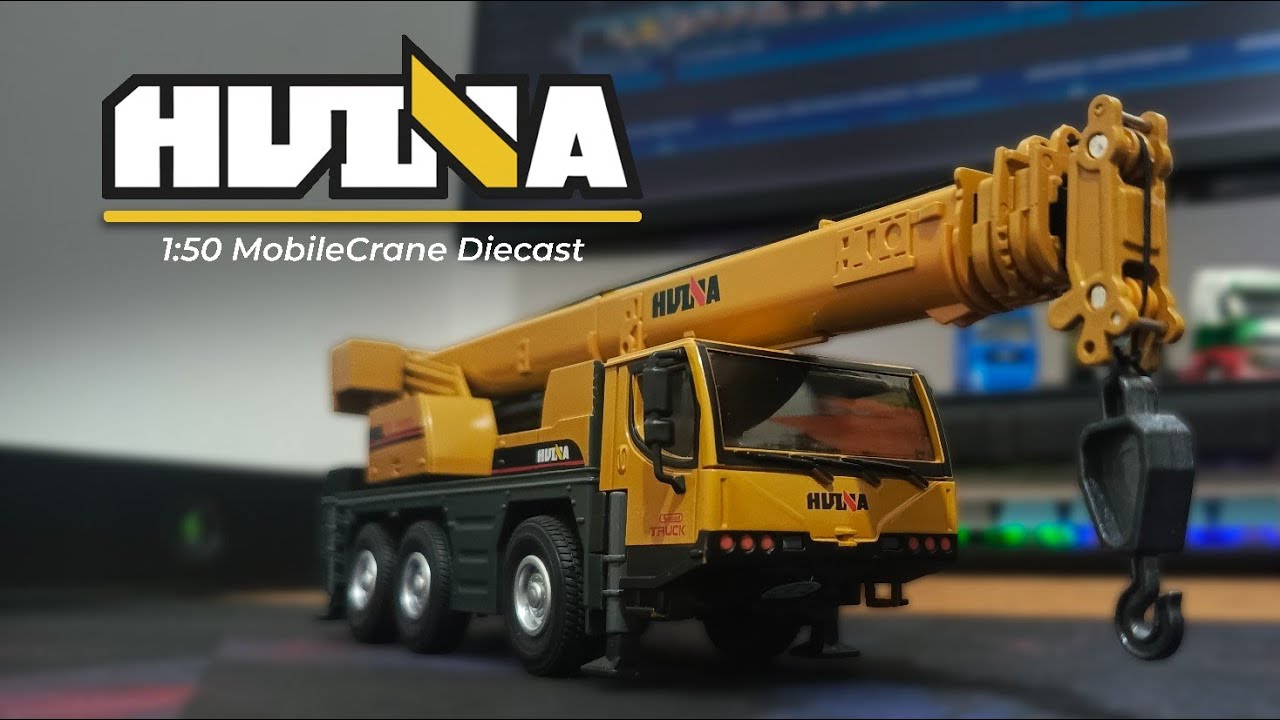 Review Diecast Huina Mobile Crane 1:50