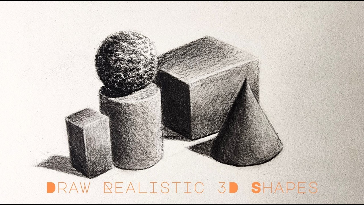 Draw Realistic 3D Shapes With Simple Shading (Step-by-Step)
