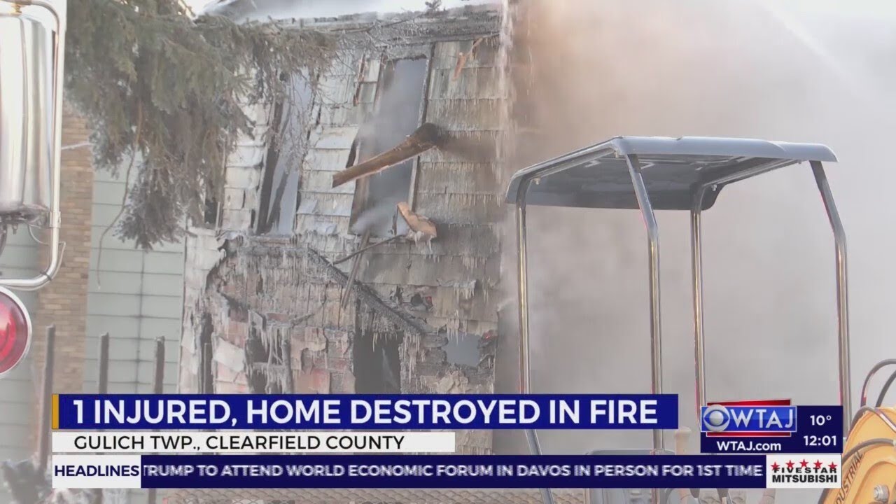 Crews battle blaze, blistering cold at Clearfield County home