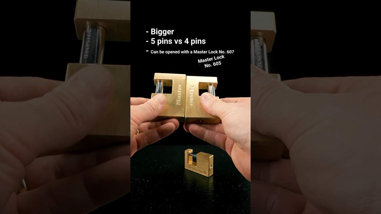 Master Lock 607 opened with Master Lock 607