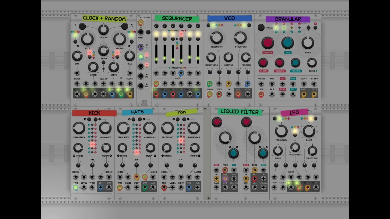 Singular Anomalies  - Techno Modular with Mutable Instruments (VCV Rack)