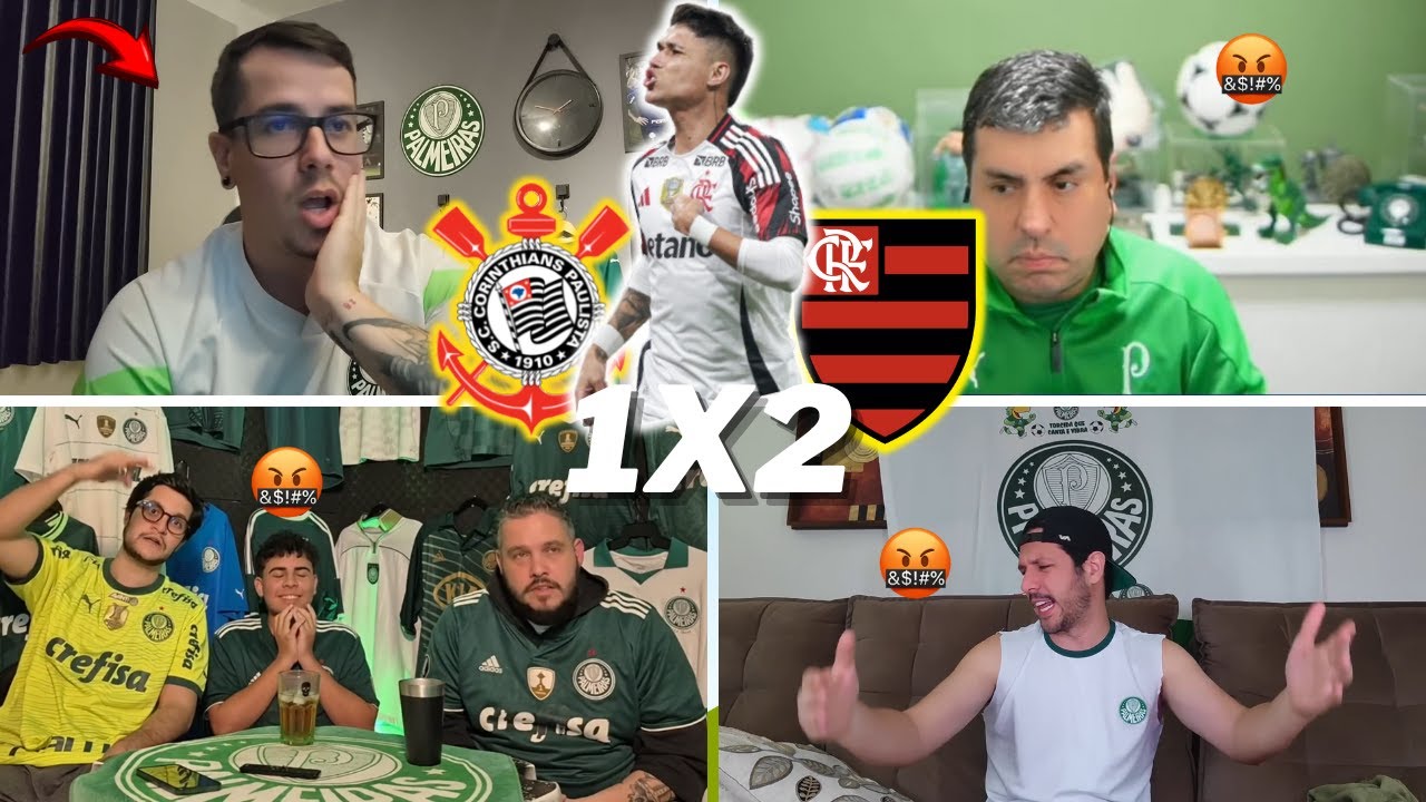 REAÇÕES DOS PALMEIRENSES SECANDO O MENGÃO | CORINTHIANS 1 X 2 FLAMENGO | BRASILEIRÃO 2025