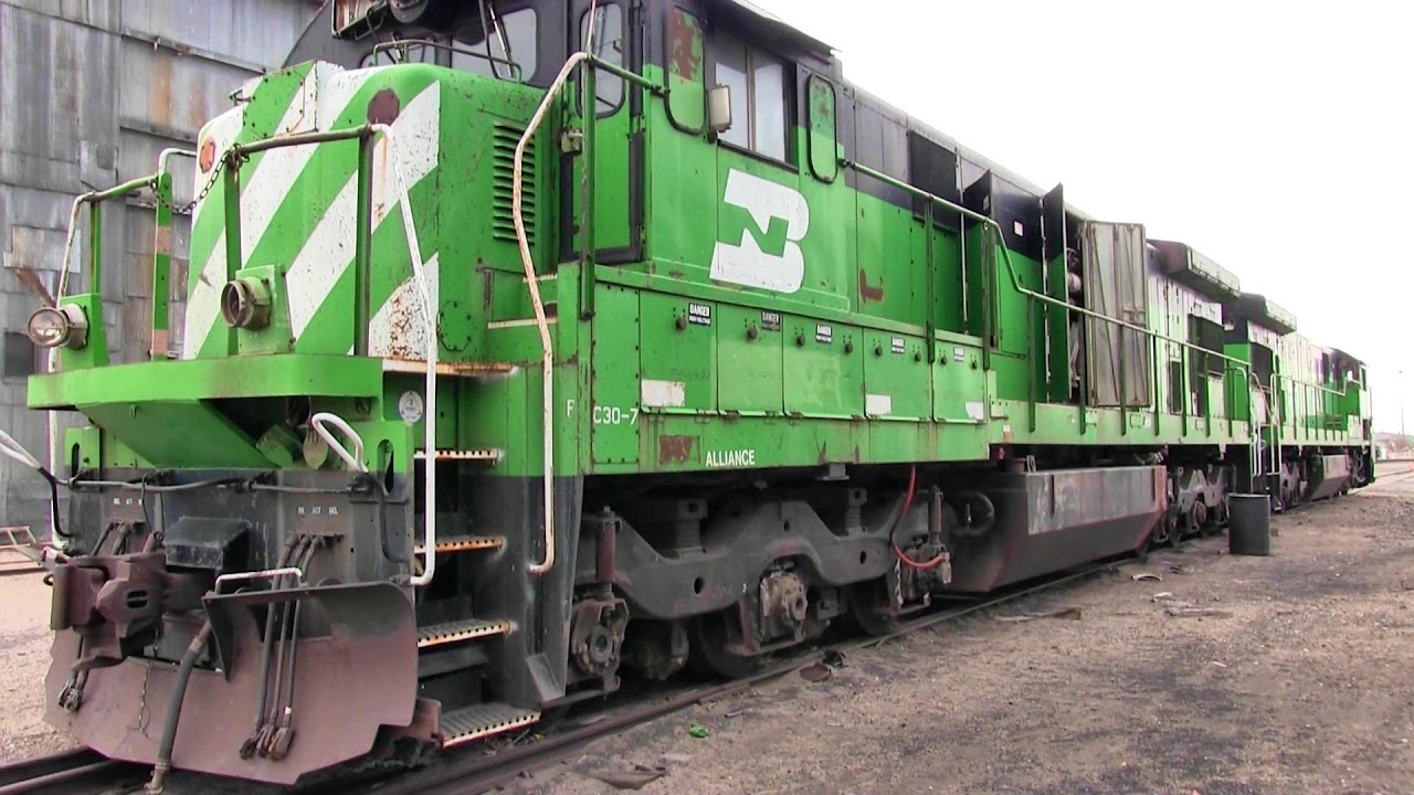 Forgotten BN C30-7 locomotives Alliance, Nebraska 2019