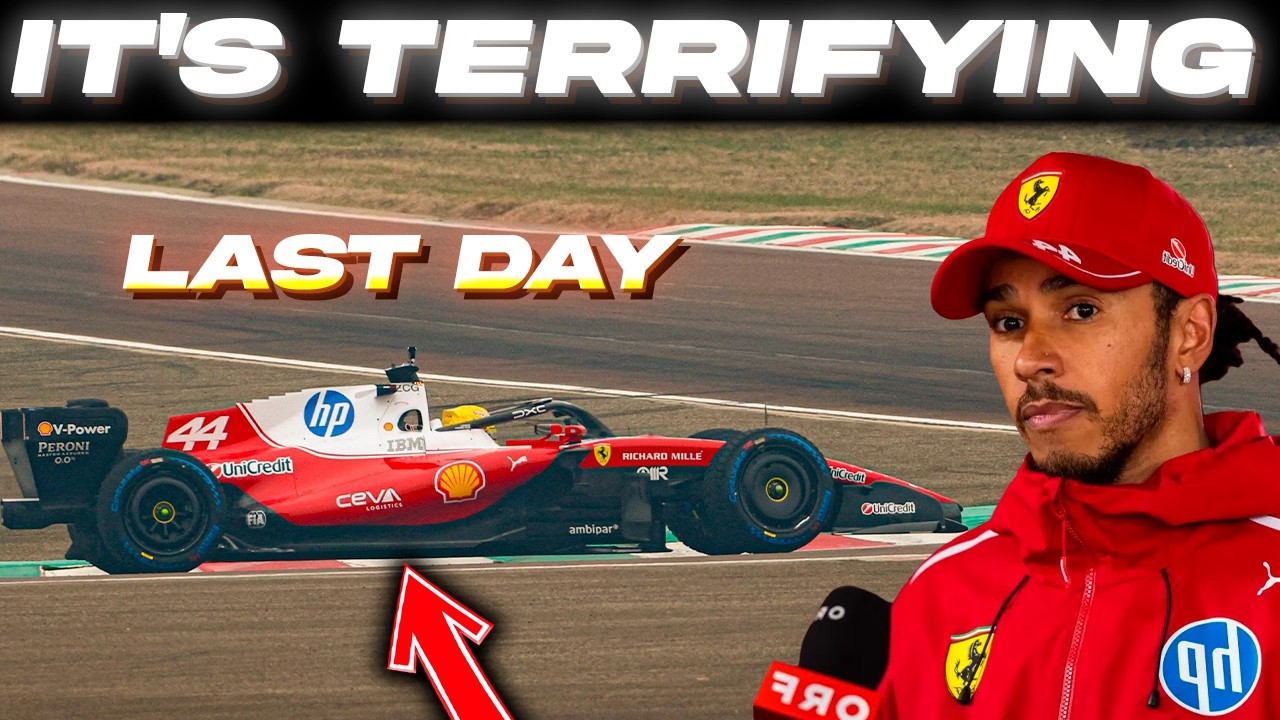 Hamilton reveals that UNEXPECTED things happened during Ferrari's final day of preseason testing.