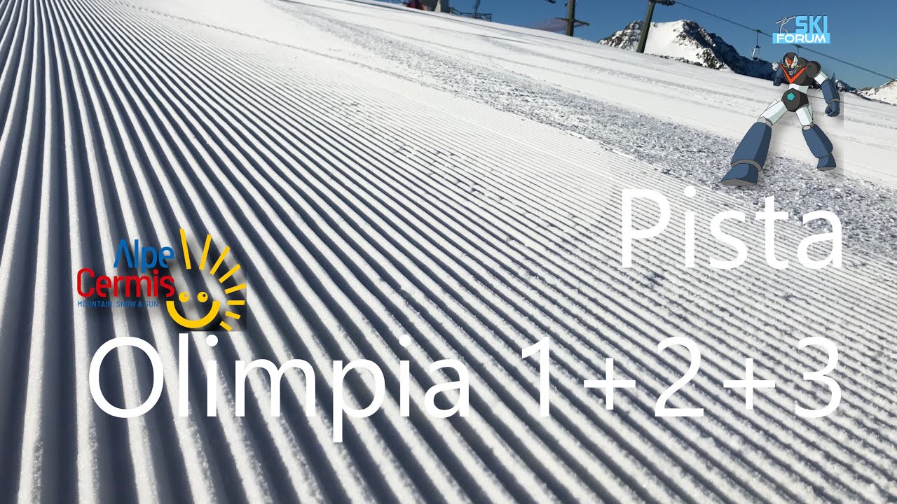 Pista Olimpia 1 +2 + 3 dell'Alpe Cermis: 1300 m di dislivello no stop #alpecermis #dolomitisuperski