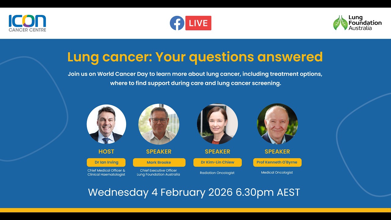 Icon Cancer Centre Facebook Live | Lung Cancer - Your Questions Answered