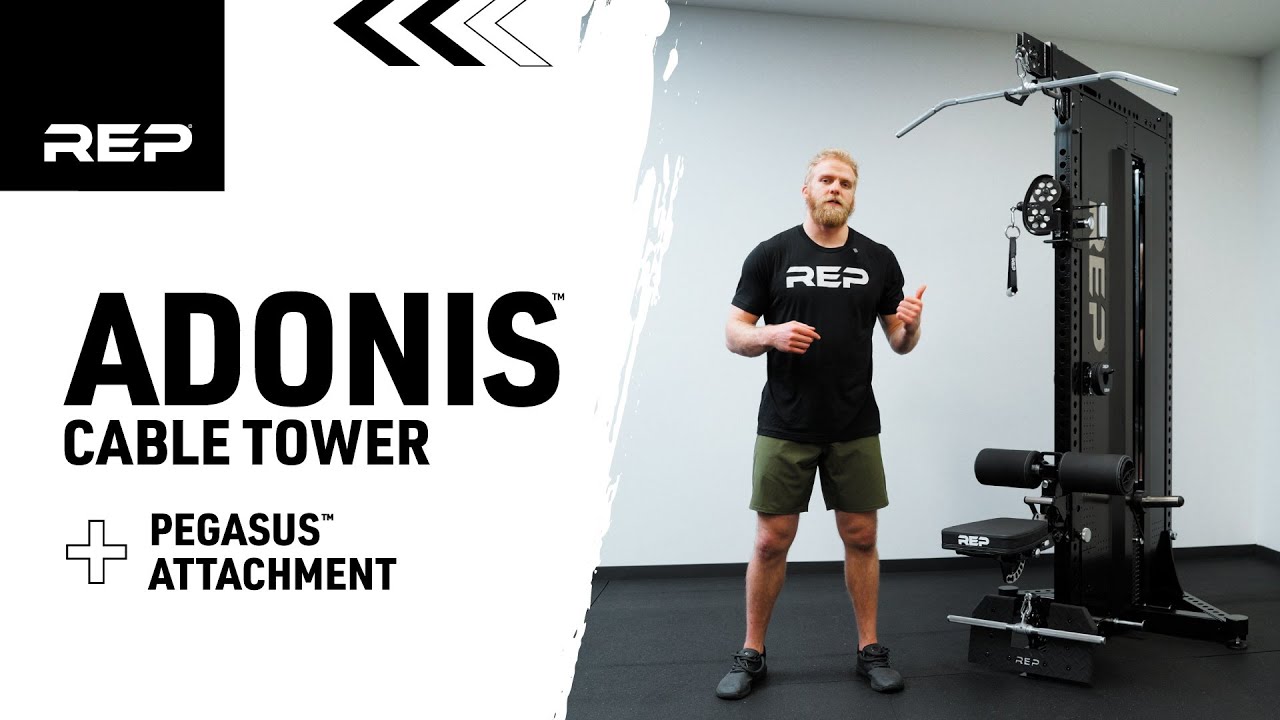 REP Adonis™ Cable Tower with 1:1 AND 2:1 ratios PLUS Pegasus™ Seat Attachment Review