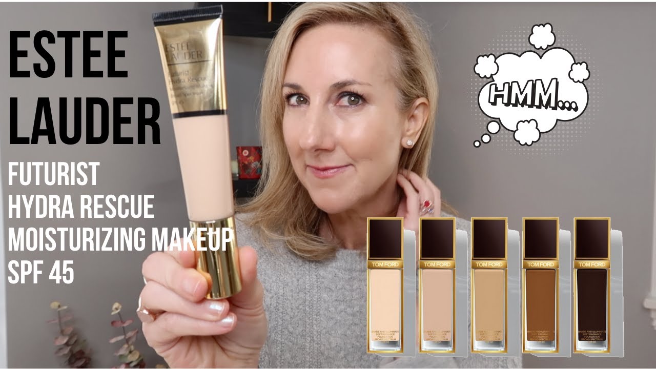 NEW! ESTEE LAUDER FUTURIST HYDRA RESCUE MOISTURIZING MAKEUP SPF 45  REVIEW |
