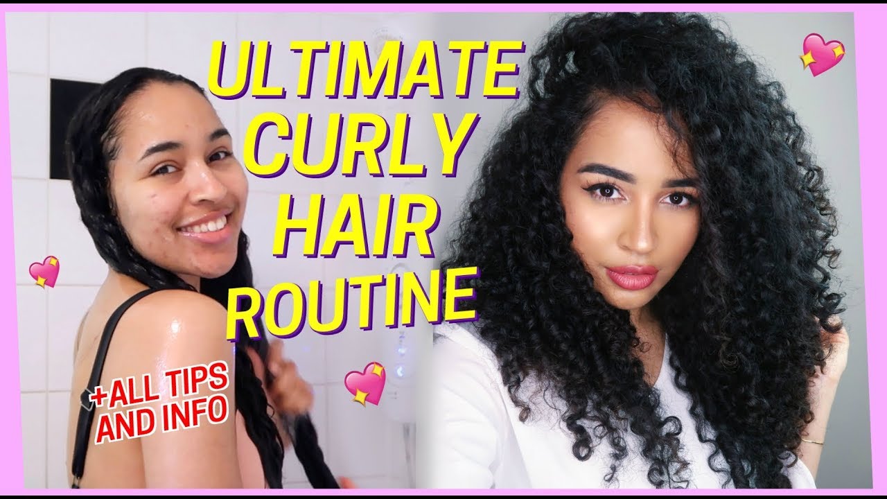MY NATURAL CURLY HAIR ROUTINE *Detailed & helpful!* Lana Summer