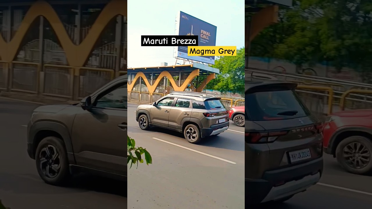 Maruti Brezza Grey color #marutibrezza #brezzafacelift #car #suv #shorts #viral #trending