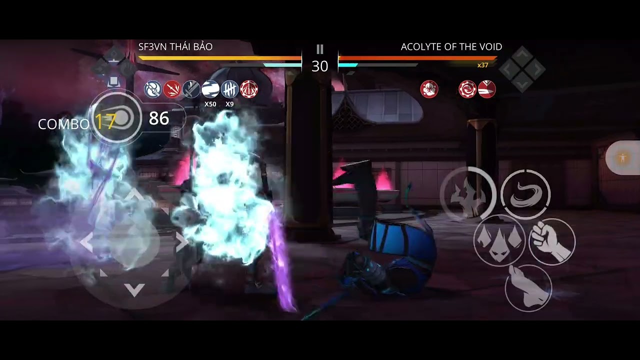 Shadow Fight 3: Dead Forest Triad 6 vs Acolyte (kill boss in only 1 round) 😓 - Void World