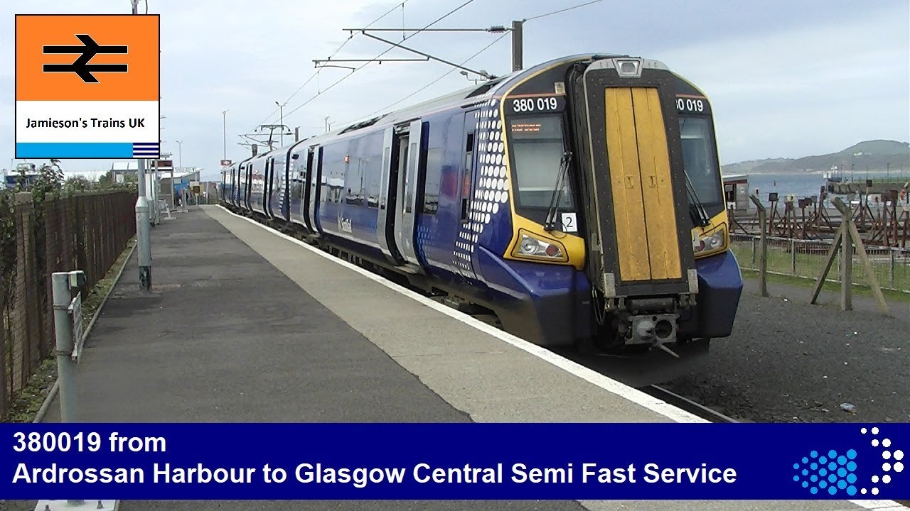 380019 from Ardrossan Harbour to Glasgow Central Simi Fast Service