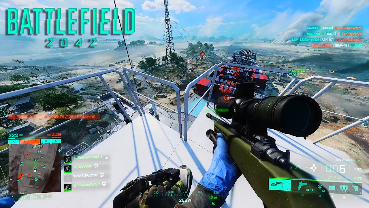 GOL Sniper Magnum - Battlefield 2042 - Conquest 128 Gameplay (No Commentary)