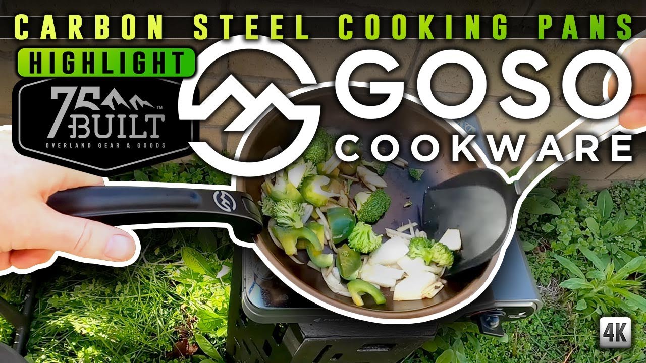GOSO Cookware, the perfect camp cook pans! Overland and car camping Carbon Steel!