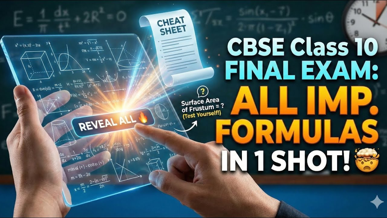 Last Minute Revision: All Maths Important Formulas in 5 Minutes! ⏱️ CBSE 10th #cbseboard #10thmaths 