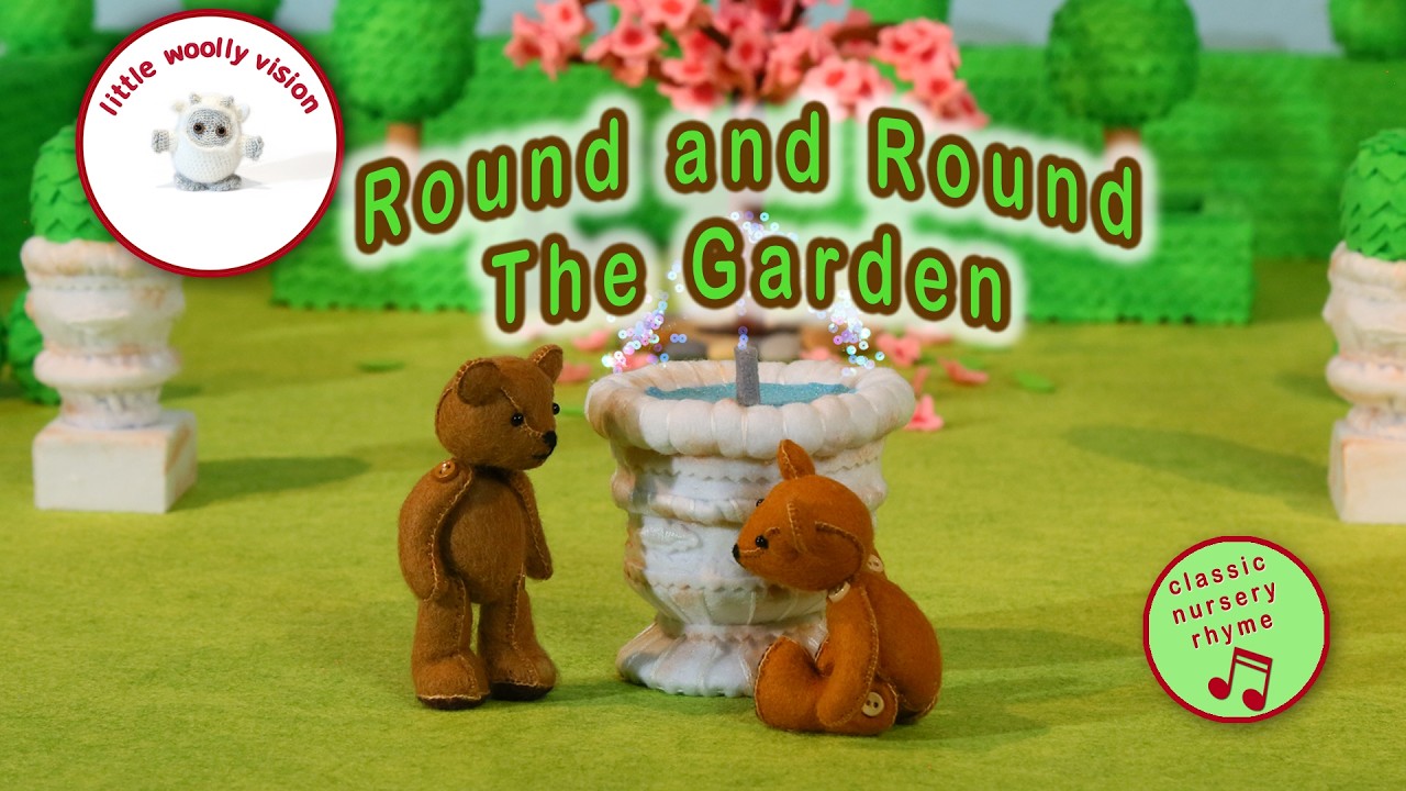 Round and Round the Garden | Little Woolly Vision - Stop-Motion Animated Nursery Rhymes & Kids Songs