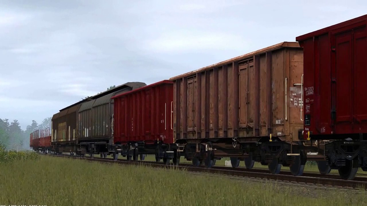 TS2010 - SU45 z towarowym zmierza z Korsz do Ełku