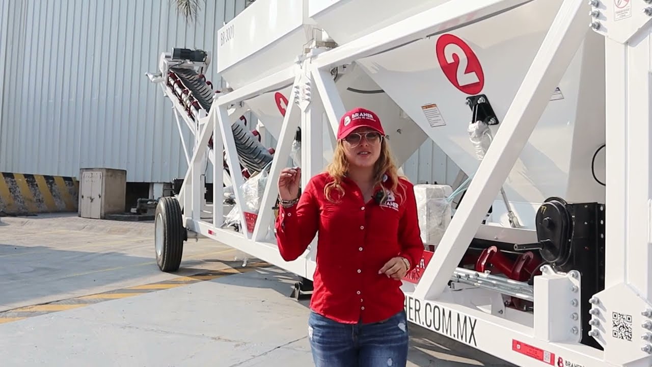 Planta Dosificadora De Concreto 2 Tolvas | BR 3000 | Produce Hasta 48m3/h - Braher Mixers