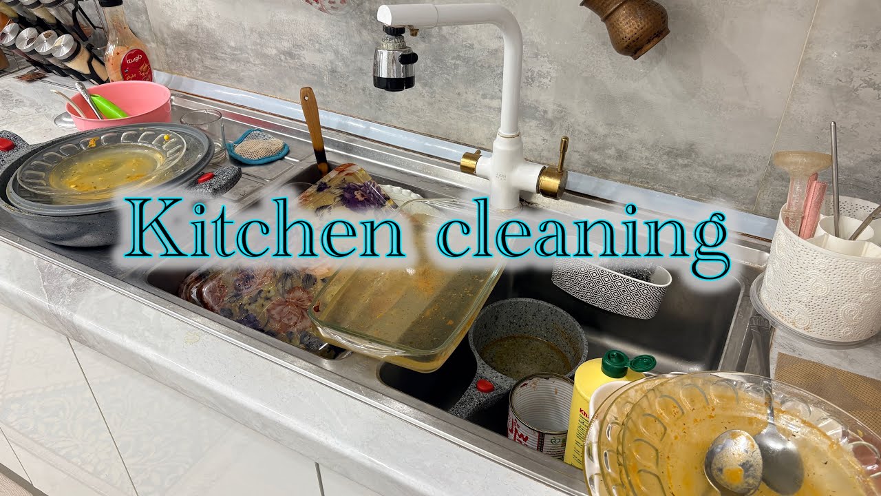 ASMR Dishwashing satisfying - clean sink - clean kitchen#limpezasatisfatoria