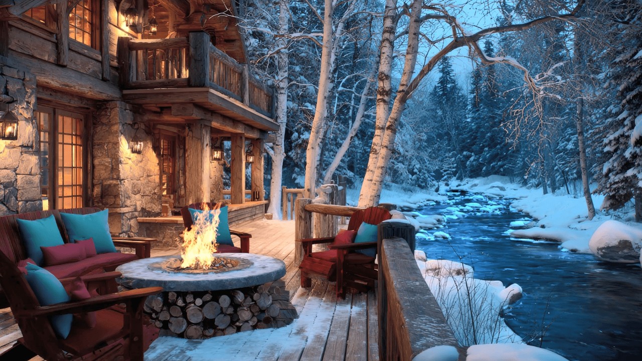 Morning Coffee on the Porch ☕ | Campfire, Birds & River for Focus