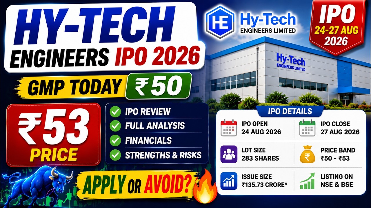 Hy-Tech Engineers IPO 2026 🔥 | GMP Today | Price Band ₹50-53 | Full IPO Analysis