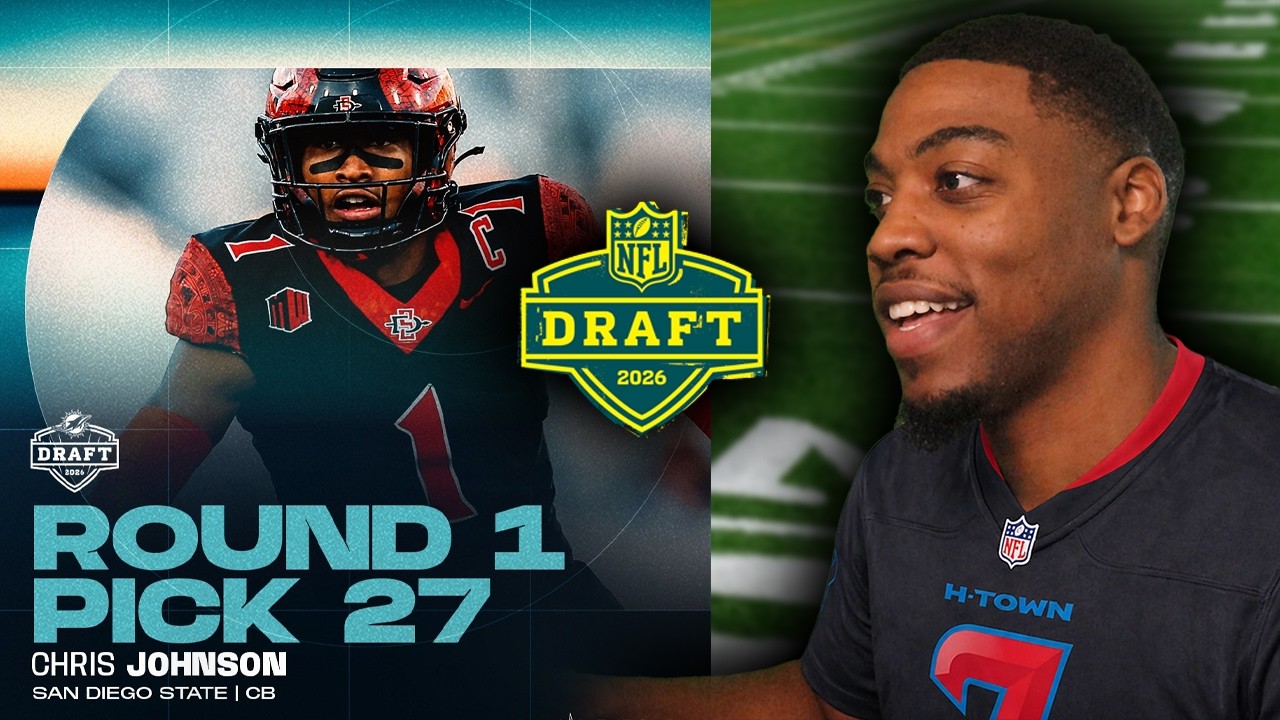 Chris Johnson Highlights Reaction | Miami Dolphins - NFL Draft 2026