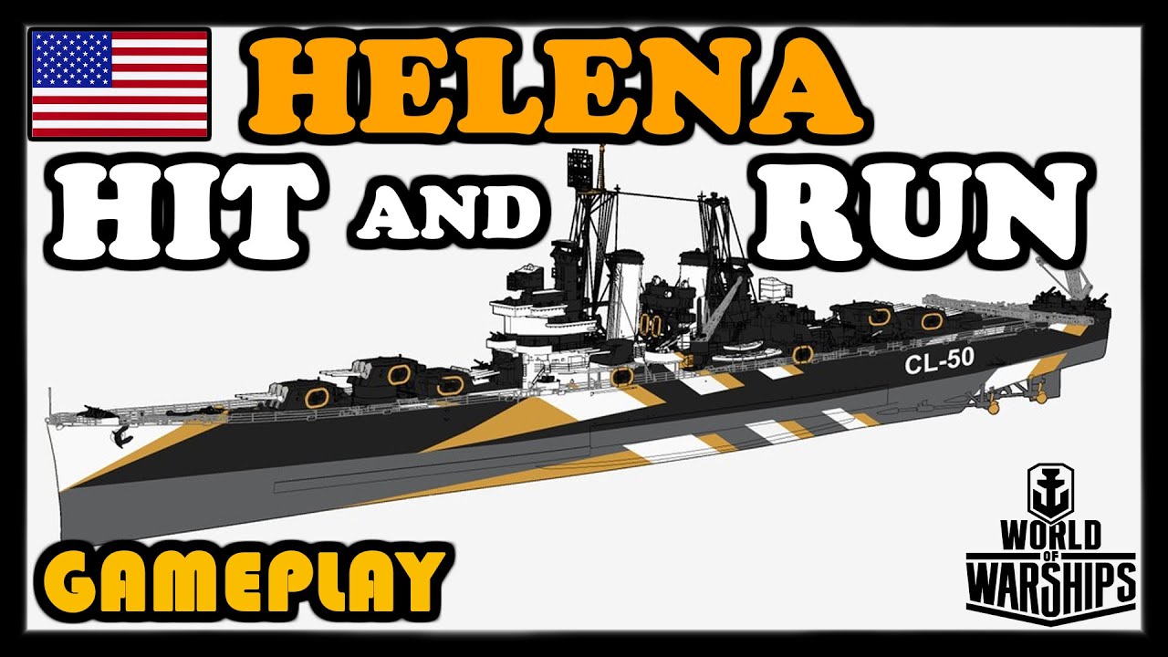 HELENA - SE ESCONDENDO E ATIRANDO - GAMEPLAY - WORLD OF WARSHIPS - PC [PT/BR]
