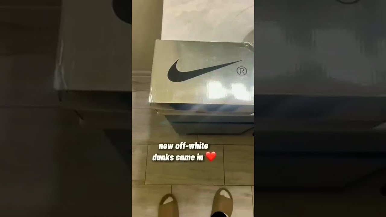 Nike Dunk Low Off-White University Red Unboxing From yepsneaker
